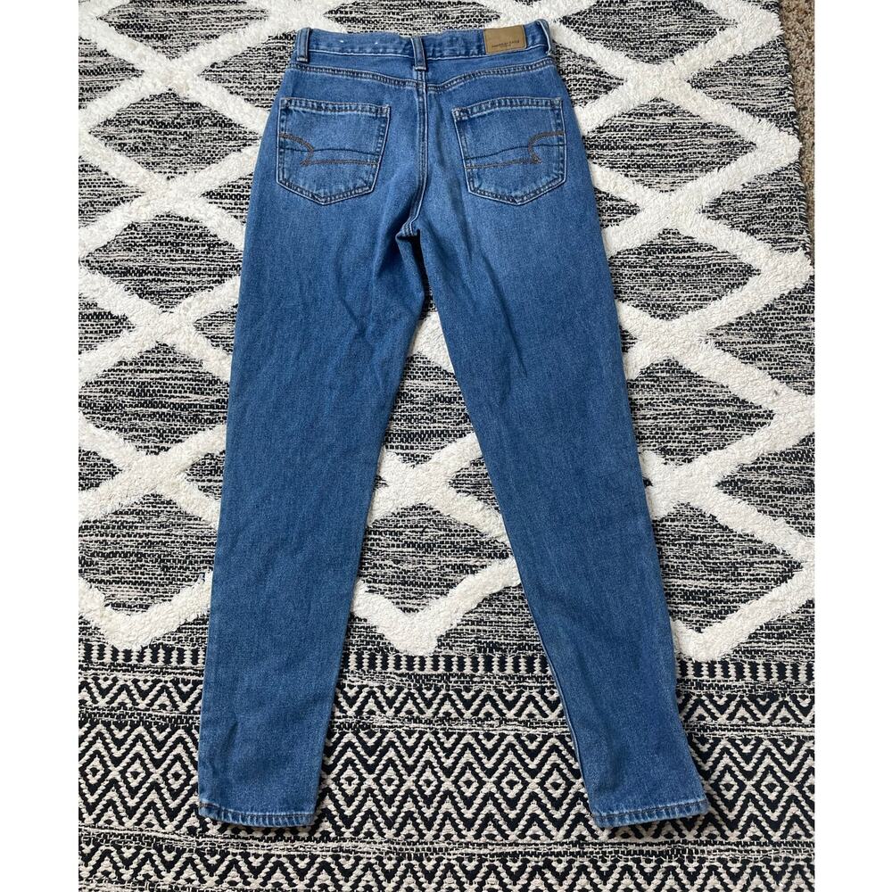 American Eagle High Rise Mom Jeans size 00 - Picture 7 of 8